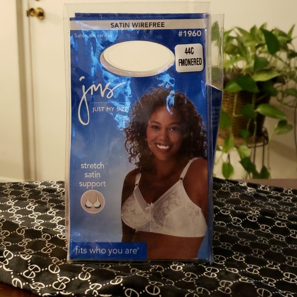 Just My Size Intimates & Sleepwear Womens Satin Wirefree Bra Brand